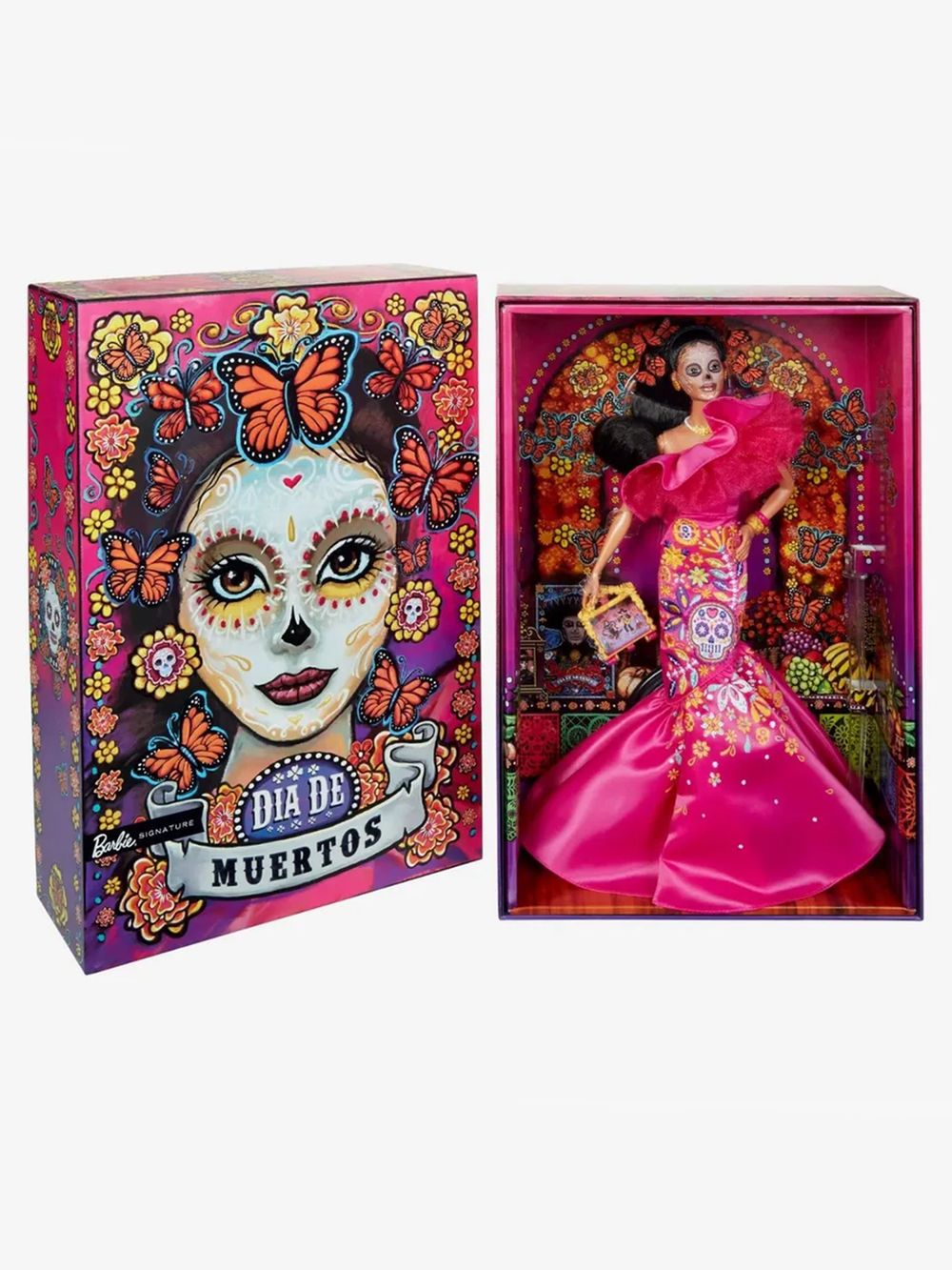 Барби Dia de Muertos HJX14 Latina, коллекционная кукла в стиле Дня мертвых
