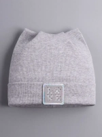 Шапка с ушками трикотажная осенняя