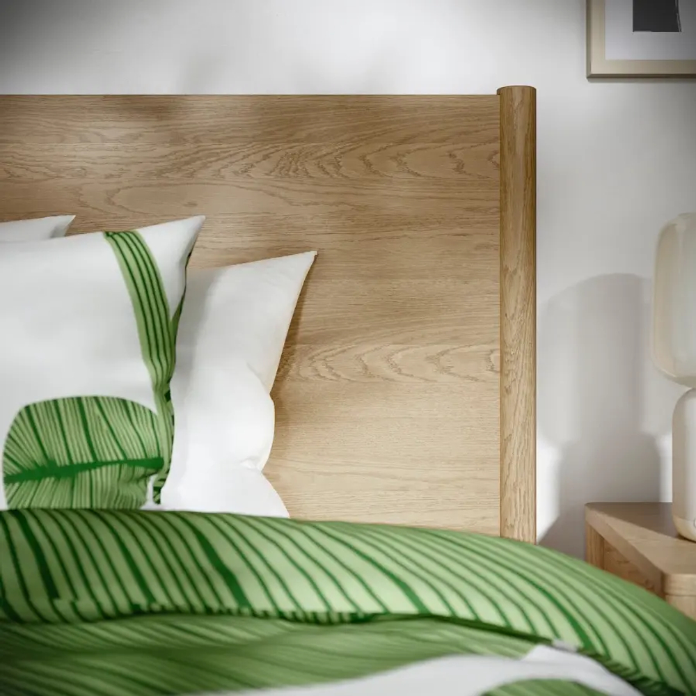 Каркас кровати с ящиками - TONSTAD IKEA/ ТОНСТАД ИКЕА, 90х200 см, светло-коричневый