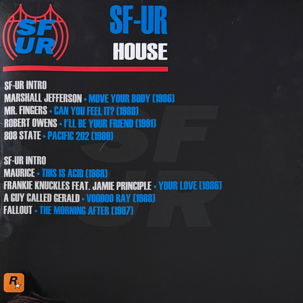 Grand Theft Auto: San Andreas Soundtrack - SF-UR House (Россия 2025г.)