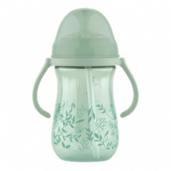 Поильник Lubby зеленый с трубочкой 9+ месяцев