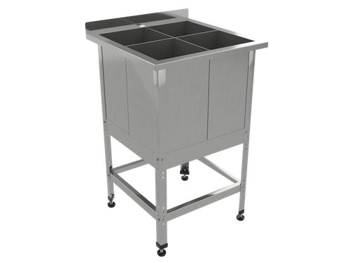 Ванна моечная для яиц ВМЯП "Профи" , 700х700х860 мм, с бортом