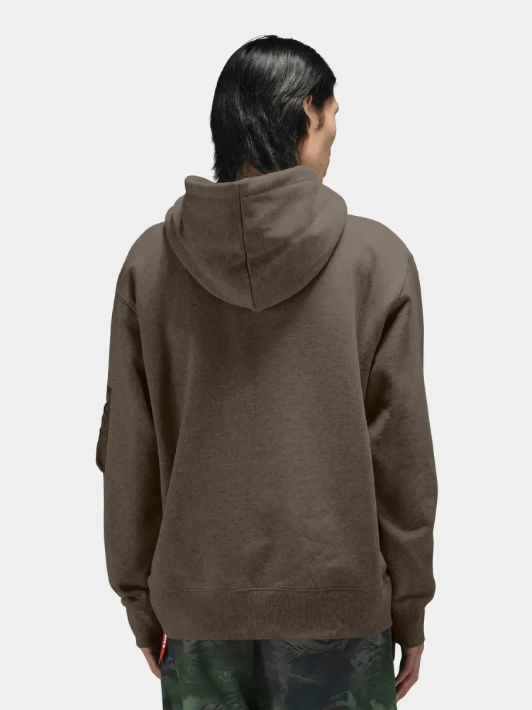 Толстовка Alpha Industries Utility Pocket Hoodie Espresso (Темно-коричневый) Толстовка Alpha Industries Utility Pocket Hoodie Espresso (Темно-коричневый)