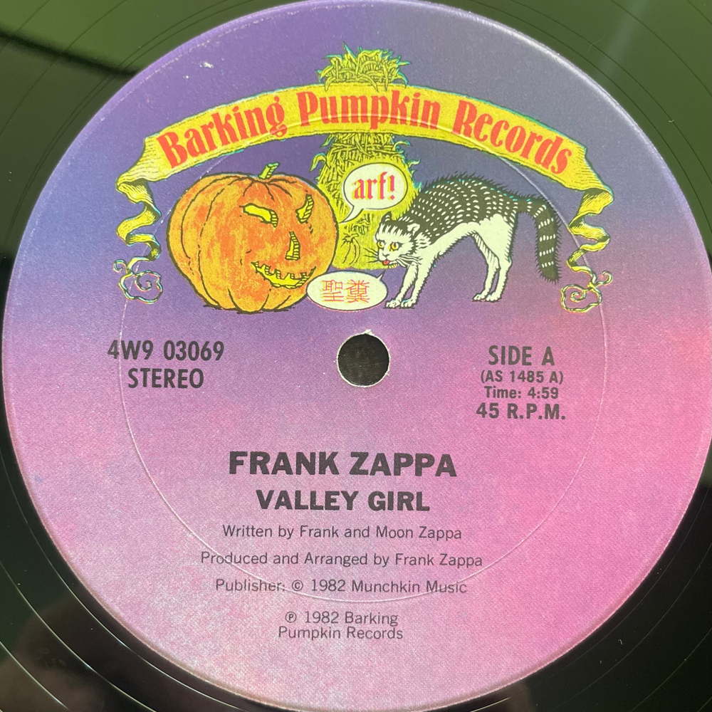 Frank & Moon Zappa ‎– Valley Girl (США 1982г.) 12", 45 RPM