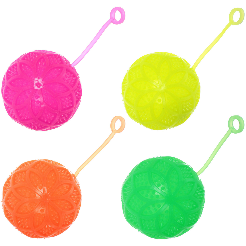 Мяч 7,5 см «Орнамент» (пищалка с подсветкой) СТИКЕР НА ВЛОЖЕНИЕ