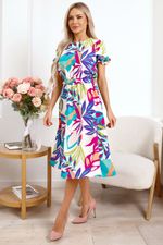 Платье Оливия (бело-фиолетовое) П15937-45М LT Collection