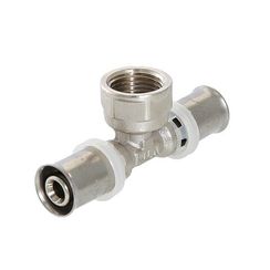 Тройник пресс Valtec VTm.232.N.160416 ВР 16х1/2х16