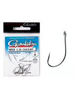 Крючки Gamakatsu LS-3424F NEW LABEL HOOKS BLACK размер 08 (упк.8шт.)