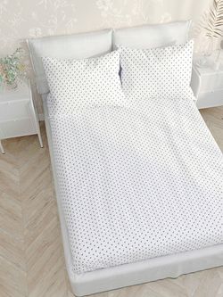 Простынь на резинке Сказка "Фламинго" 120х200 см, перкаль