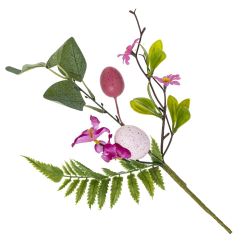 GAEM Ветка искусственная "Пасхальная", L19 W6 H32,5 см, 4в.