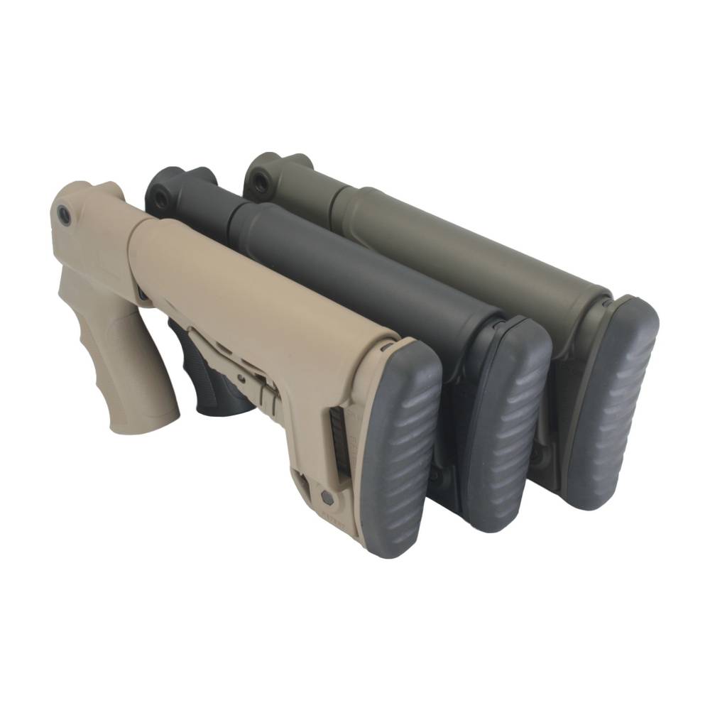 Приклад телескопический со щекой на МР-153, МР-133, DLG Tactical. Черный.
