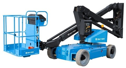 Передвижной телескопический подъемник SKYER EKP1423 самоходный коленчатый