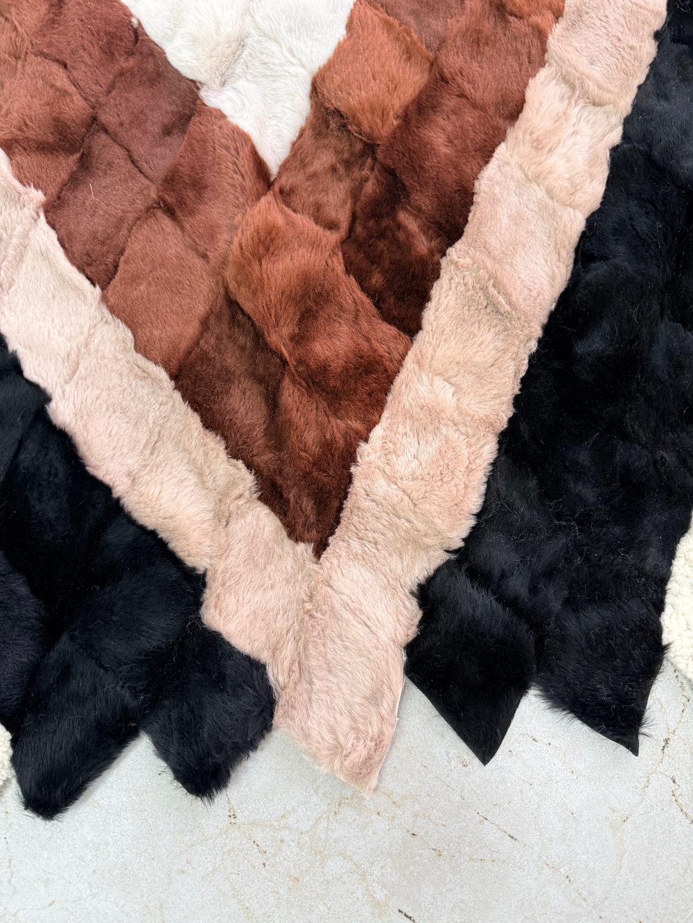 Покрывало меховое ковер из шкуры овчины