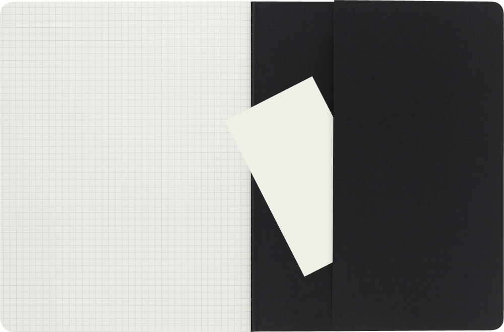 Блокнот Moleskine Cahier Journal (QP322) XLarge 190х250мм обложка картон 120стр. клетка черный (3шт)