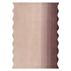 Ковер из шерсти over horizon цвета марсала из коллекции trendy ruffles, 200х300 см