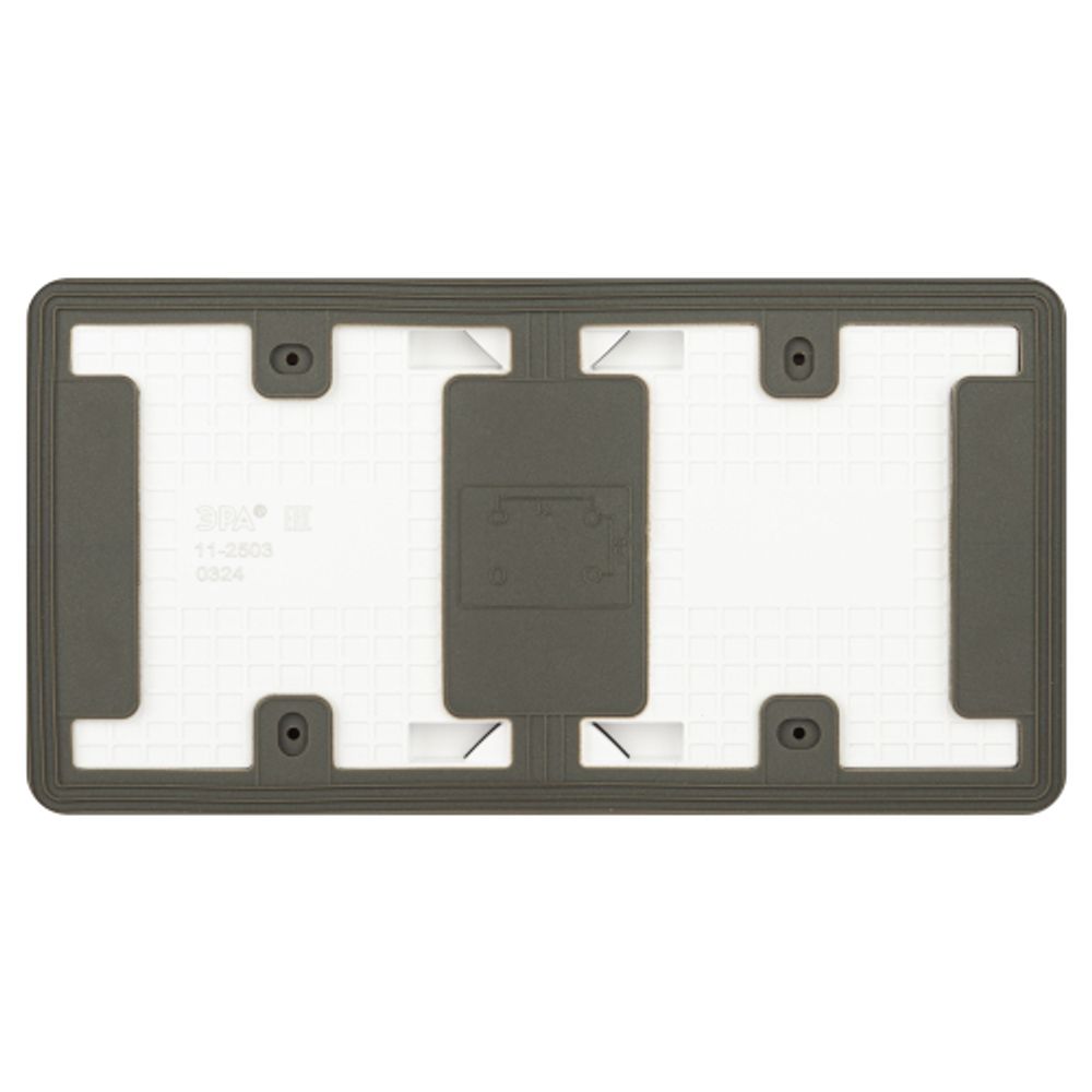 Розетка ЭРА Эксперт 11-2503-01 двойная с заземлением с крышкой 2х2P+E горизонт IP55 16A-250В ОУ белый | Эра Эксперт