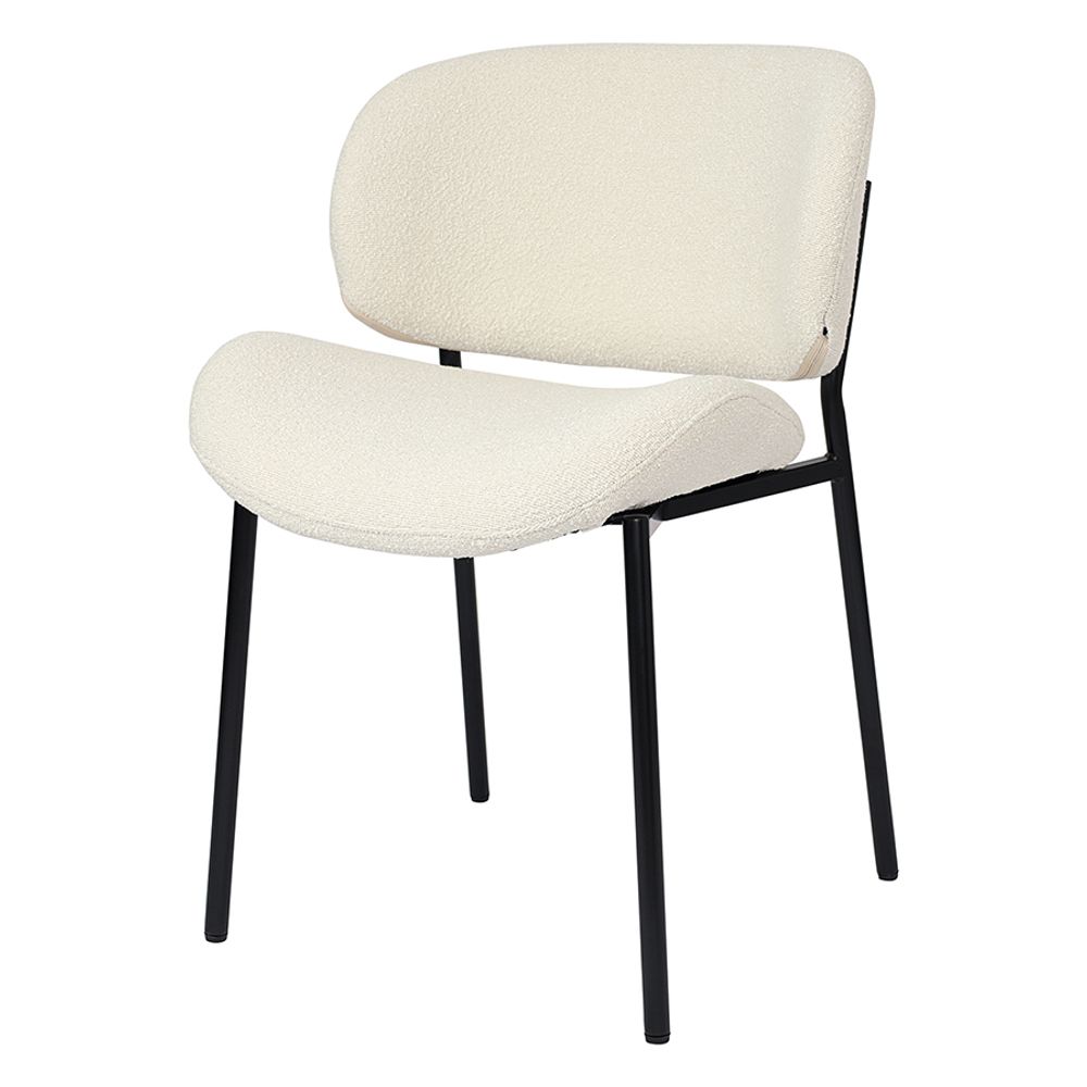 Стул Embrace, букле, молочный