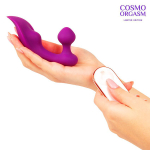 Фиолетовый массажёр с 9 режимами вибрации и пультом ДУ Bior Toys Cosmo Orgasm CSM-23176