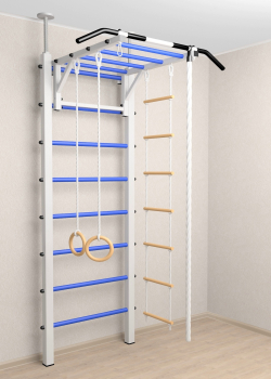 Шведская стенка Sv Sport враспор (Турник рукоход/Канат/Кольца/Лестница)