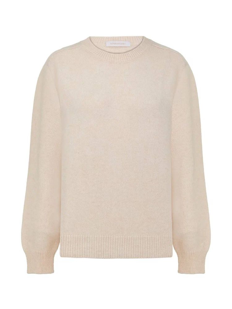 Джемпер из кашемира, молочный