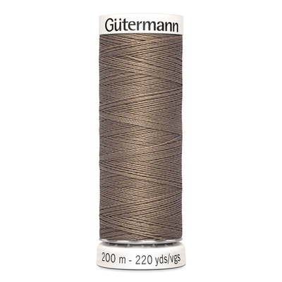 01 Нить Sew-All 100/200 м для всех материалов, 100% полиэстер Gutermann 748277 (199 мускатный орех)