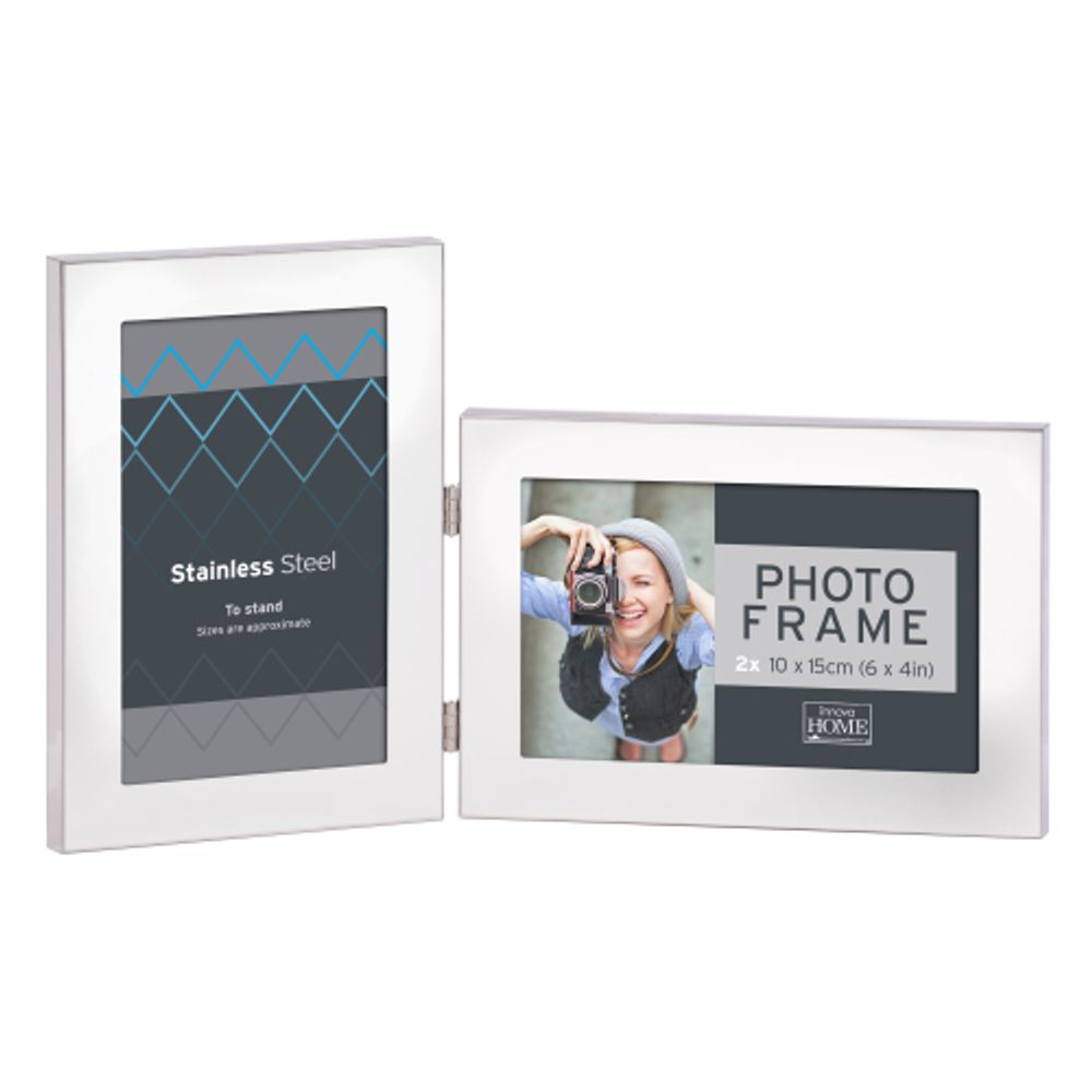 Innova PM08424 фоторамка 2 x 10*15 Stainless Steel , металл | Innova