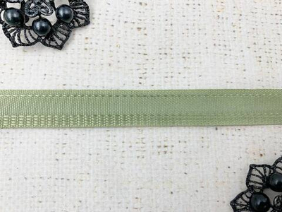 Тесьма брючная, ш. 1,5-1,6 см., пр-во Россия, светлая оливка
