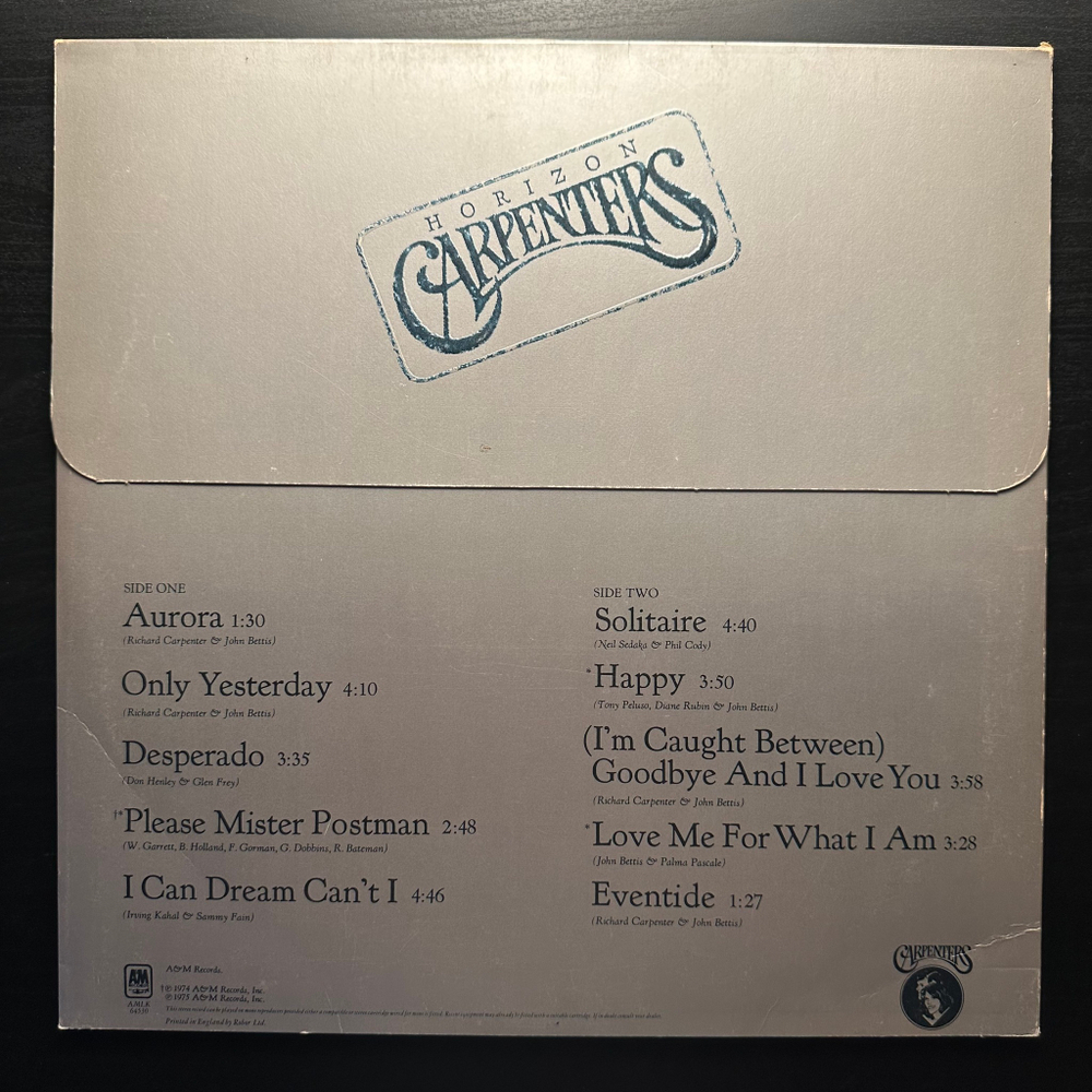 Carpenters - Horizon (Англия 1975г.)