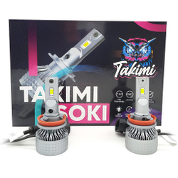 Светодиодные автомобильные LED лампы TaKiMi Soki H11/8/9/16 5500K 12/24V