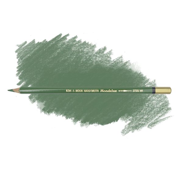 Карандаш художественный акварельный MONDELUZ, цвет 61 зеленый желчный