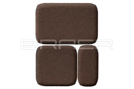 Тротуарная плитка Braer Классико, Коричневый, 60 мм