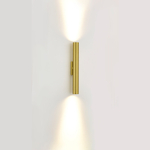 Светильник настенный Compass 2х10W,  D45xH380мм,  2069Lm,  3000К,  матовая латунь