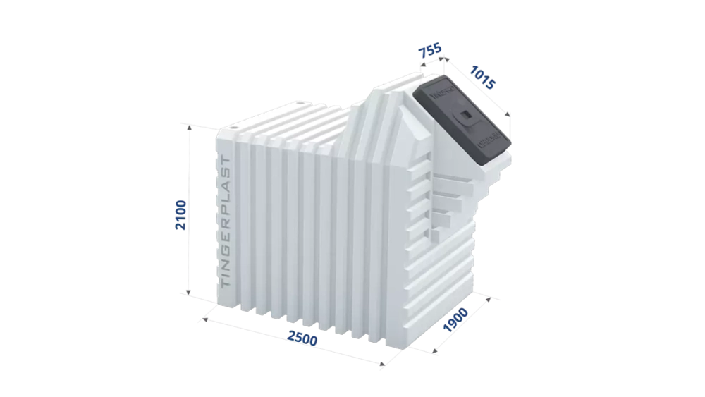 Погреб Т 2500Б Тингард 10000 л.(3000x1900x2700см;760кг;белый) - арт.555972