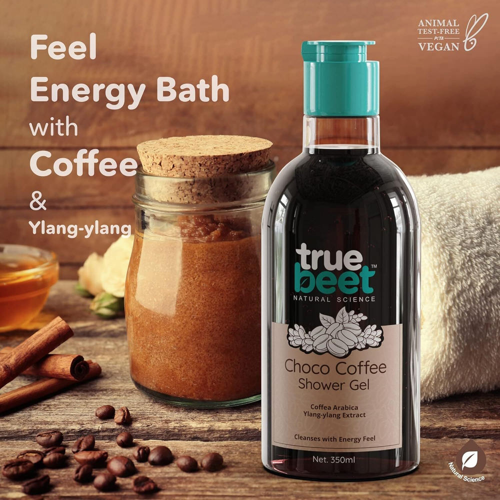 Гель для душа Truebeet Choco Coffee Body Wash с экстрактом арабики и Иланг-иланга (350 мл)