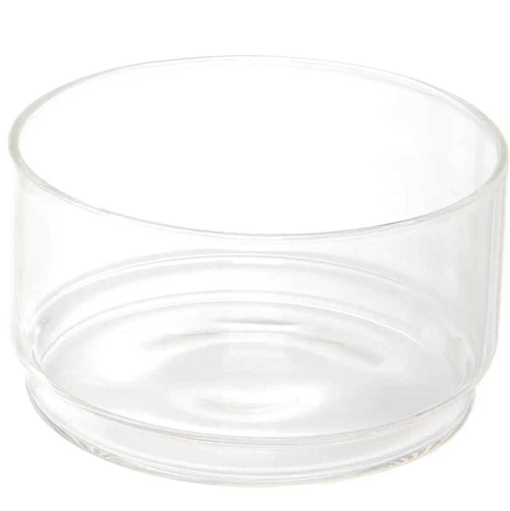 Банка для продуктов стеклянная «Хай-Тек» в наборе 3*400мл с бамбуковой крышкой 11*6см