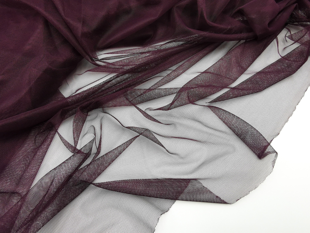 Бюстовая неэластичная сетка, Lauma, слива, Super Soft, (BSM-076)