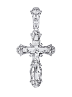 Крестик православный из серебра