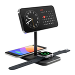 Зарядная станция MagSafe Twelve South HiRise 3 Deluxe для iPhone, Apple Watch и AirPods (Qi2) Беспроводная зарядка: Qi 15 Вт, Qi 7,5 Вт, магнитное крепление для быстрой зарядки Apple Watch (Qi 5 Вт). Проводная зарядка: нет. Сертификации MFi и Qi2. Отсутст