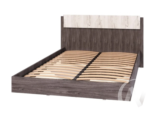 Кровать 1600 секция №18 НКМ Милана (ясень анкор/дуб эльза)