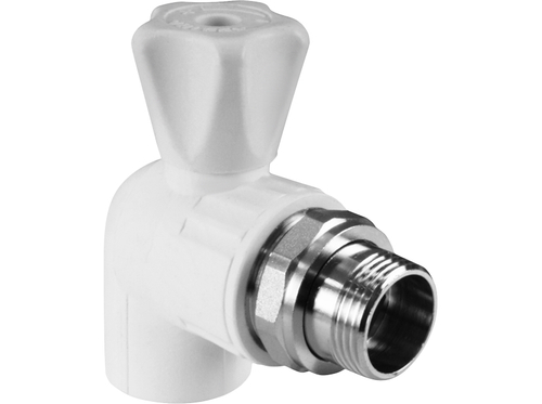 Кран шаровой для радиатора угловой 25 х 3/4quot; (40/10) VALFEX