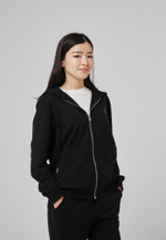 Кофта на замке с капюшоном трикотаж ARGYMAQ BLACK
