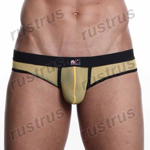 Мужские трусы брифы желтые WANGJIANG WG00119
