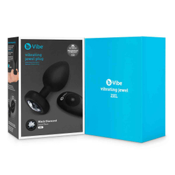 b-Vibe Vibrating Jewel Plug XXL - Анальная вибропробка