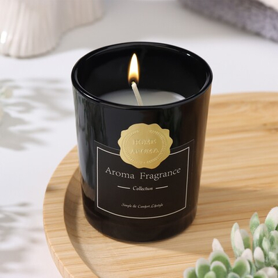 Ароматическая свеча в стакане Aroma Candle, белый чай