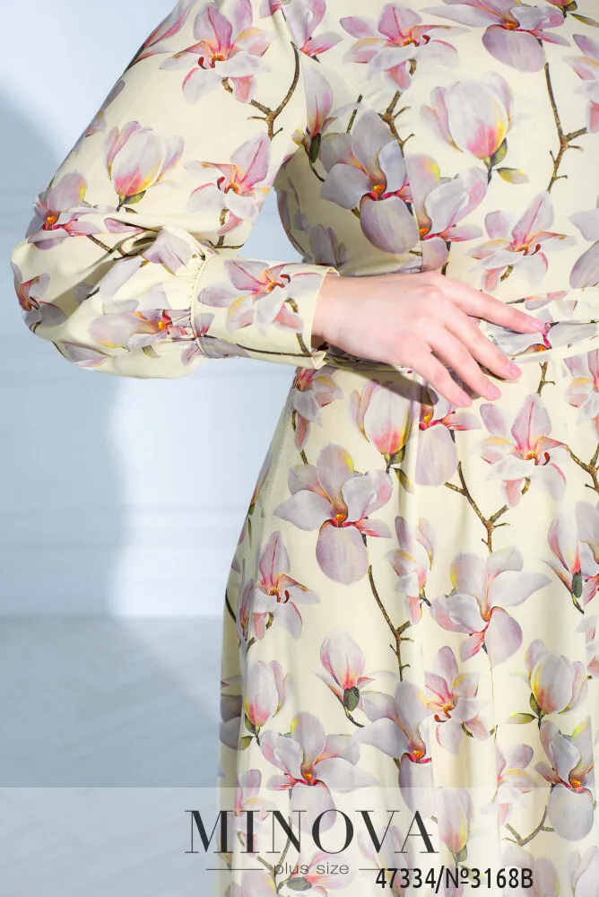 Платье 3168B-лимонный Minova