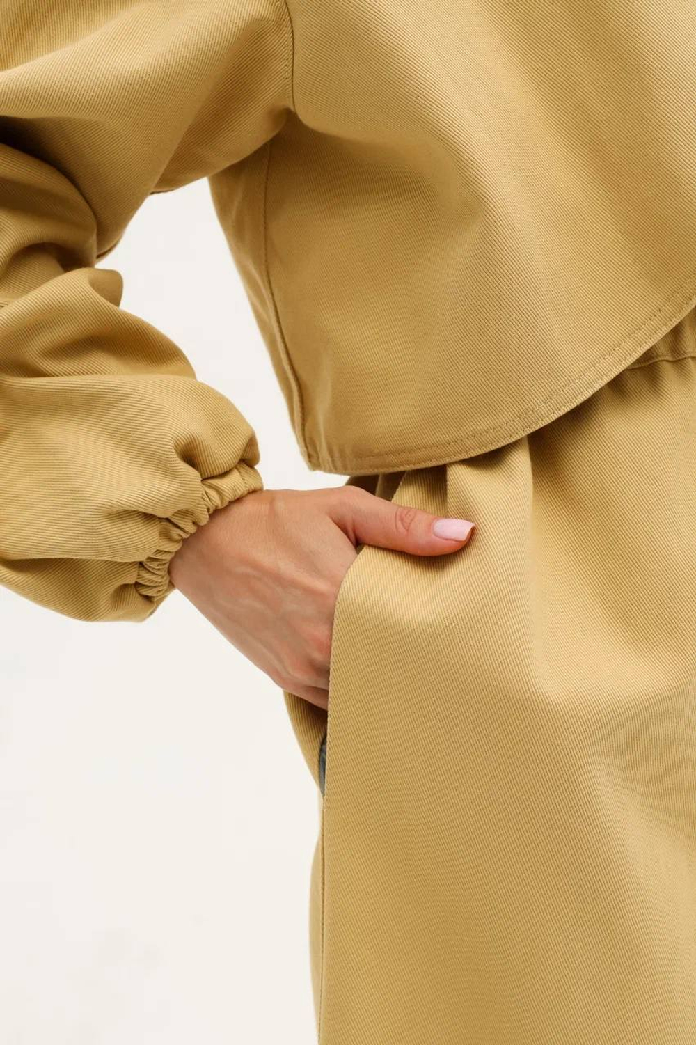 Тренч джинсовый песочный (ПРЕДЗАКАЗ)