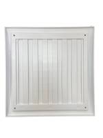 Вентиляционная решетка 270х270 разъемная со шторкой в рамке