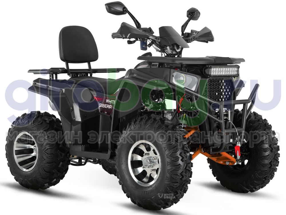 Бензиновый квадроцикл WHITE SIBERIA BARS 200CC PRO (Черный) фото №10