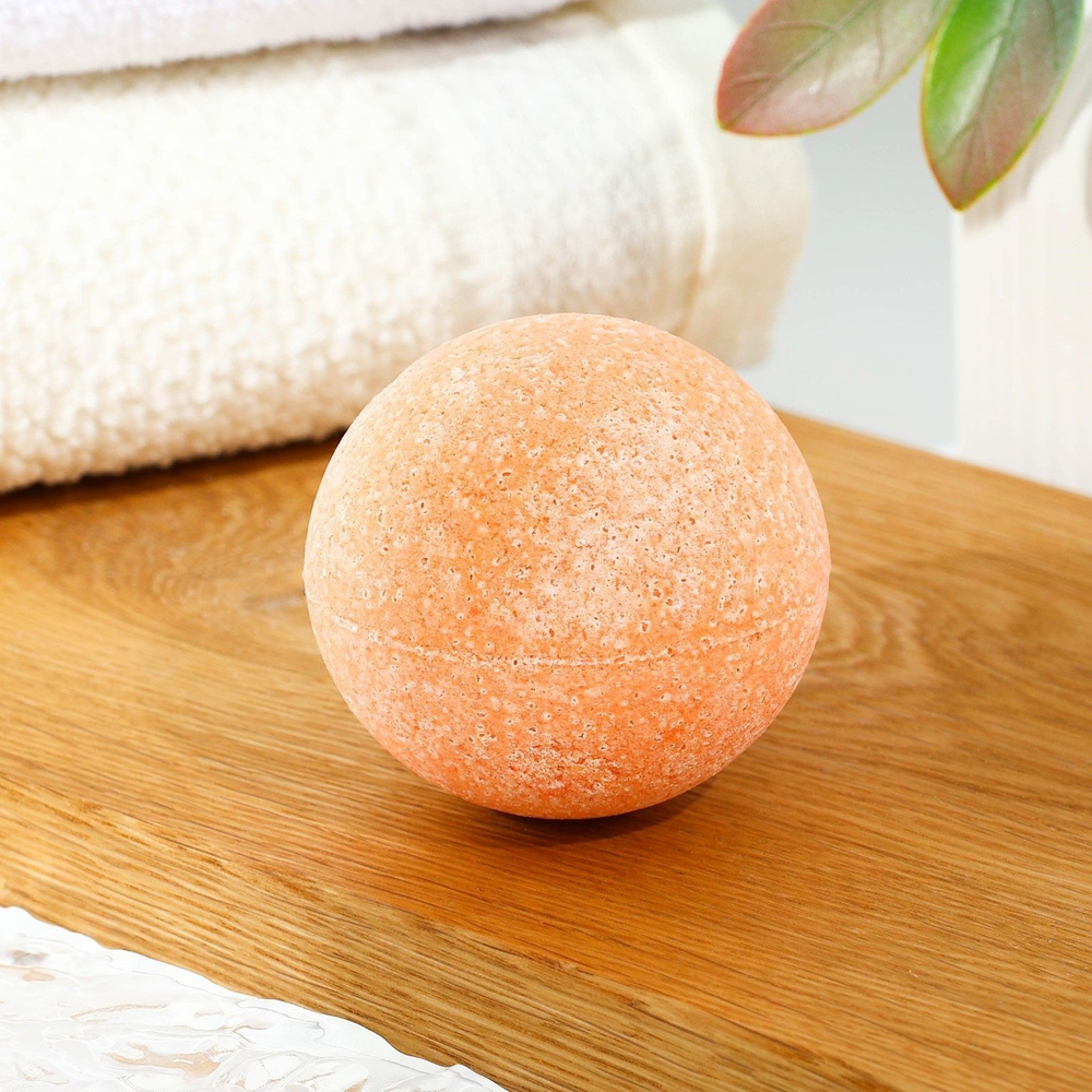 Бомбочка для ванны с ароматом мандарина - 120 гр. (Цвет: не задано)