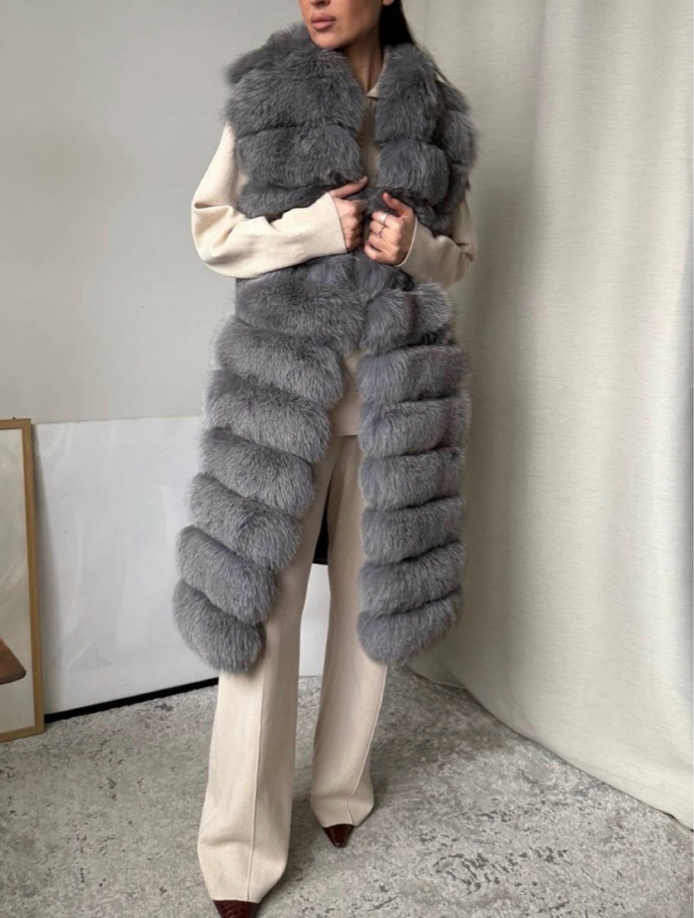 Меховой жилет Alena Shishkova, XS